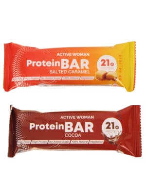 Protein Bars, Κουτί 12 τεμ. x 60gr – 2 Γεύσεις: Κακάο, Καραμέλα